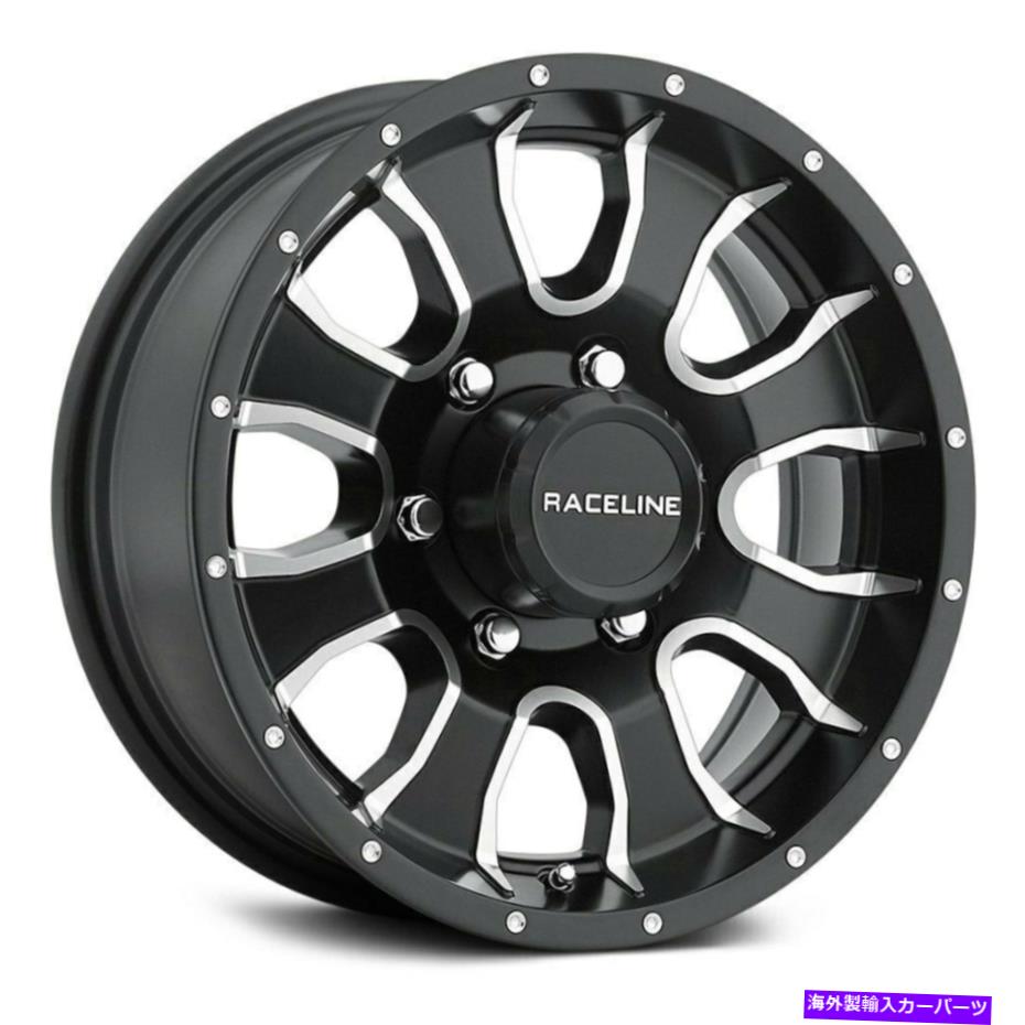 ホイール　４本セット Raceline 860 Mamba Tr 14x6 5x114.3 0ブラックミルホイール（4）3.19 14 \