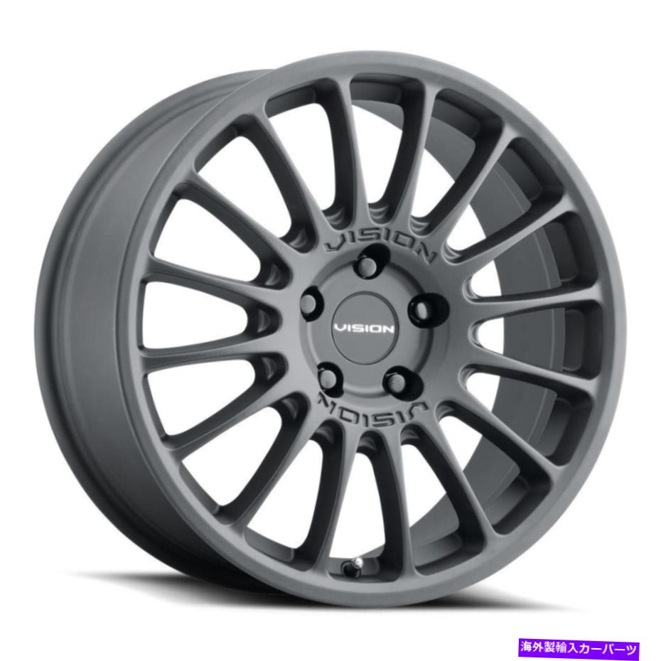 ホイール 4本セット ビジョン477モナコ17x8 5x100 38サテンブラックホイール(4)56.1 17 "インチリム Vision 477 Monaco 17x8 5x100 38 Satin Black Wheels(4) 56.1 17" inch Rims【並行輸入品】|Us Custom Parts Shop USDM