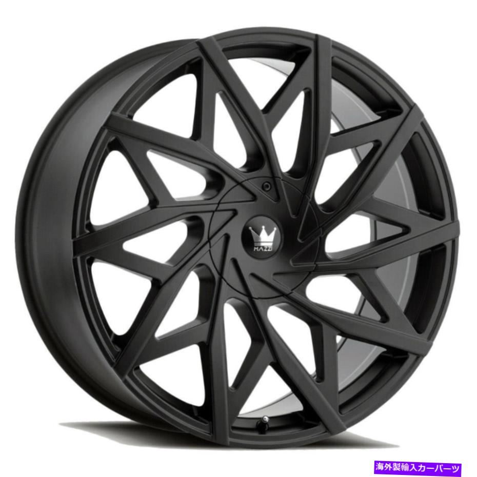 ホイール 4本セット Mazzi 372 Big Easy 18x8 5x110/5x115 35マットブラックホイール(4)72.6 18インチリム Mazzi 372 Big Easy 18x8 5x110/5x115 35 Matte Black Wheels(4) 72.6 18\