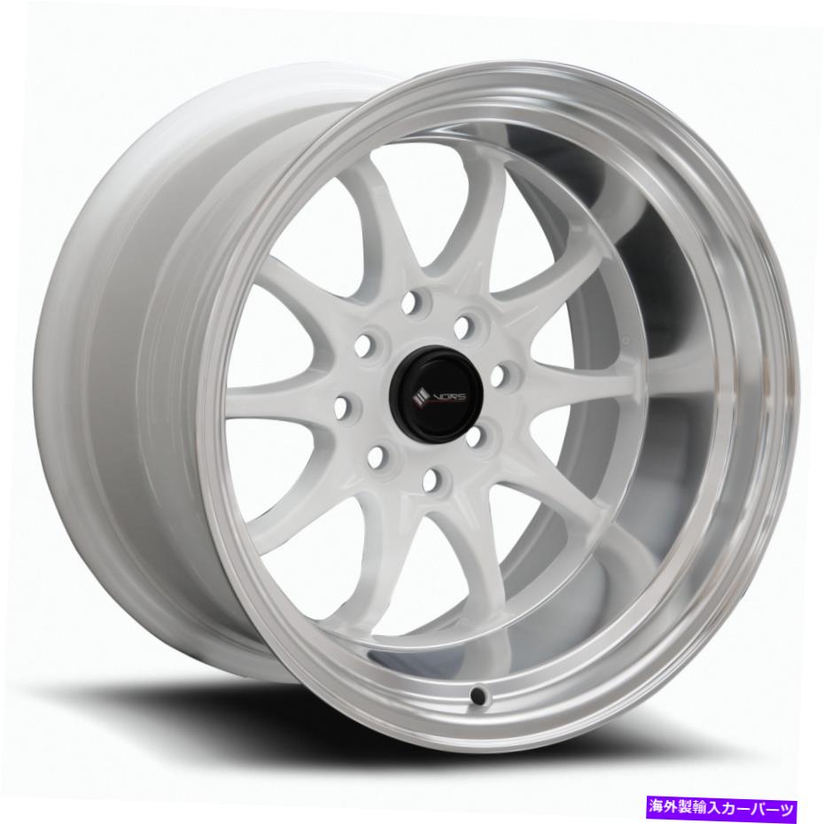 ホイール　４本セット VORS TR3 15x9 4x108 0ホワイトホイール（4）73.1 15 "インチリム Vors TR3 15x9 4x108 0 White Wheels(4) 73.1 15" inch Rims【並行輸入品】｜Us Custom Parts Shop USDM