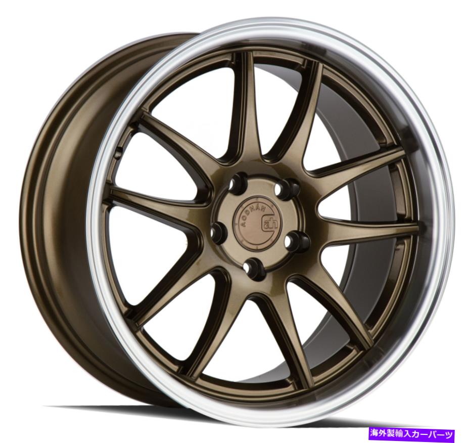 ホイール　４本セット Aodhan DS02 DS2 18x9.5 5x114.3 15ブロンズホイール（4）73.1 18インチリム Aodhan DS02 DS2 18x9.5 5x114.3 15 Bronze Wheels(4) 73.1 18\