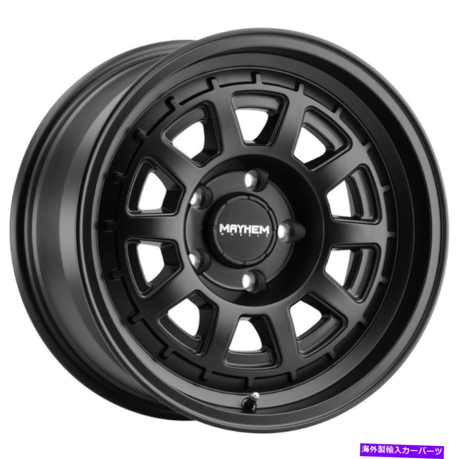 ホイール 4本セット Mayhem 8303 Voyager 17x8 5x100 38マットブラックホイール(4)56.1 17 \