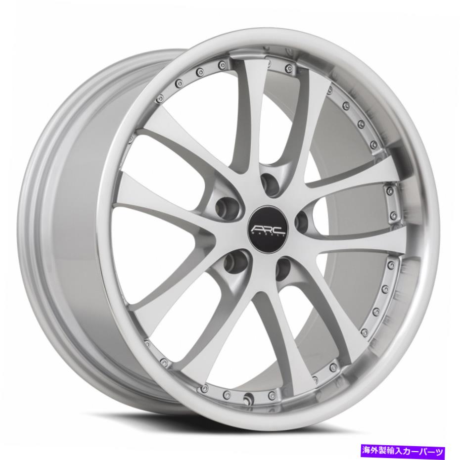 ホイール 4本セット ARC AR5 18x8.5 5x114.3 35銀機械加工ホイール(4)73.1 18インチリム ARC AR5 18x8.5 5x114.3 35 Silver Machined Wheels(4) 73.1 18" inch Rims【並行輸入品】|Us Custom Parts Shop USDM