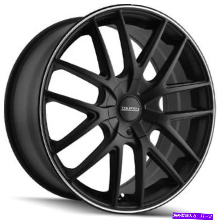 ホイール　４本セット Touren 3260 TR60 17x7.5 5x100/5x114.3 42マットブラック機械加工ホイール（4）72.62 17 Touren 3260 TR60 17x7.5 5x100/5x114.3 42 Matte Black Machined Wheels(4) 72.62 17【並行輸入品】