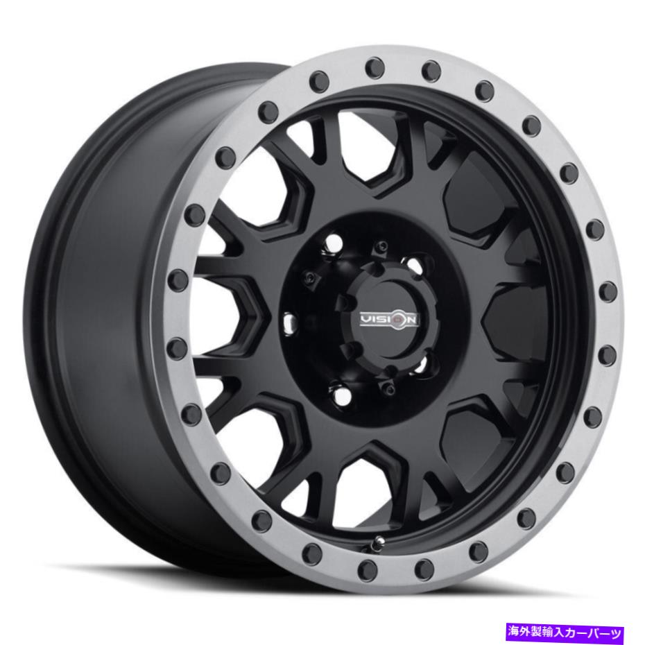 ホイール　４本セット Vision ATV GV8 Invader 15x6 4x115 32ガンメタルリングホイール（4）80 15 "インチリム Vision ATV GV8 Invader 15x6 4x115 32 Gunmetal Ring Wheels(4) 80 15" inch Rims【並行輸入品】｜Us Custom Parts Shop USDM