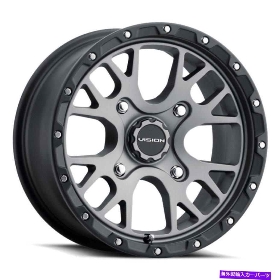 ホイール 4本セット Vision ATV 545 Rocker 15x7 4x136 13グレーホイール(4)111 15 "インチリム Vision ATV 545 Rocker 15x7 4x136 13 Grey Wheels(4) 111 15" inch Rims【並行輸入品】|Us Custom Parts Shop USDM