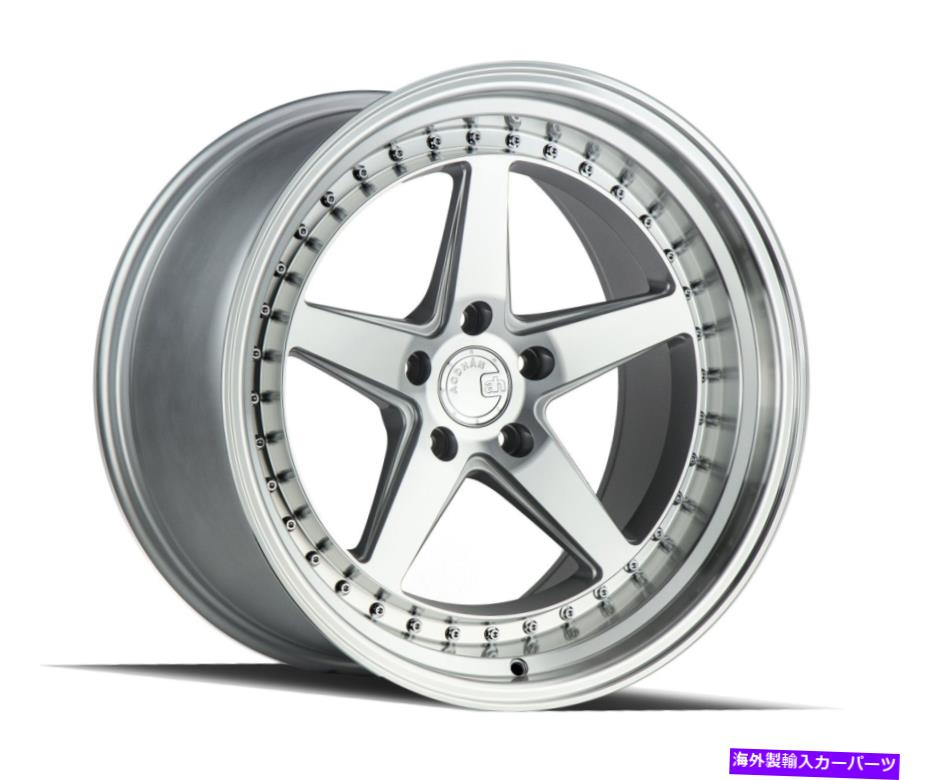 ホイール　４本セット Aodhan DS05 DS5 18x8.5 5x100 35シルバーホイール（4）73.1 18インチリム Aodhan DS05 DS5 18x8.5 5x100 35 Silver Wheels(4) 73.1 18\