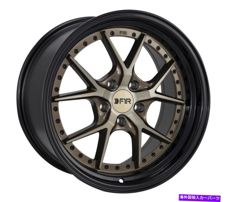 ホイール 4本セット F1R F105 17x8.5 5x114.3 38ブロンズブラックリップホイール(4)17インチリム F1R F105 17x8.5 5x114.3 38 Bronze Black Lip Wheels(4) 17" inch Rims【並行輸入品】|Us Custom Parts Shop USDM