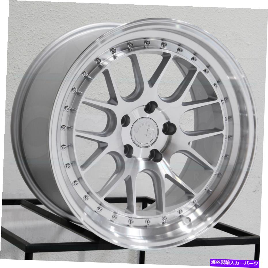 ホイール　４本セット Aodhan DS06 DS6 18x9.5 5x114.3 15銀機械加工車輪（4）73.1 18インチのリム Aodhan DS06 DS6 18x9.5 5x114.3 15 Silver Machined Wheels(4) 73.1 18\