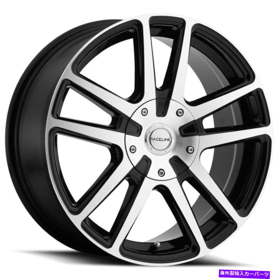 ホイール 4本セット Raceline 145m Encore 16x7 4x100/4x114.3 40機械加工黒輪(4)72.62 16 " Raceline 145M Encore 16x7 4x100/4x114.3 40 Machined Black Wheels(4) 72.62 16" in【並行輸入品】|Us Custom Parts Shop USDM