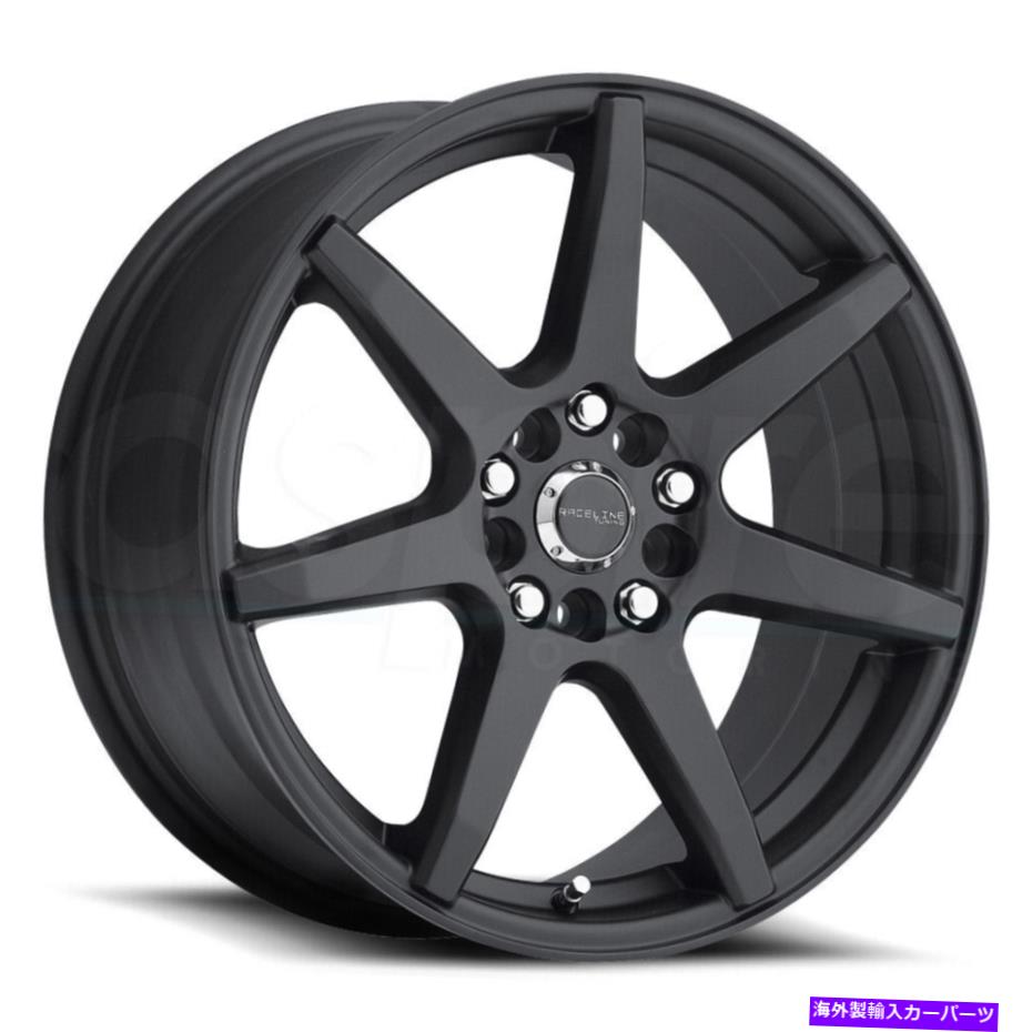 ホイール　４本セット Raceline 131b EVO 16x7 5x108/5x114.3 40ブラックホイール（4）72.62 16 \