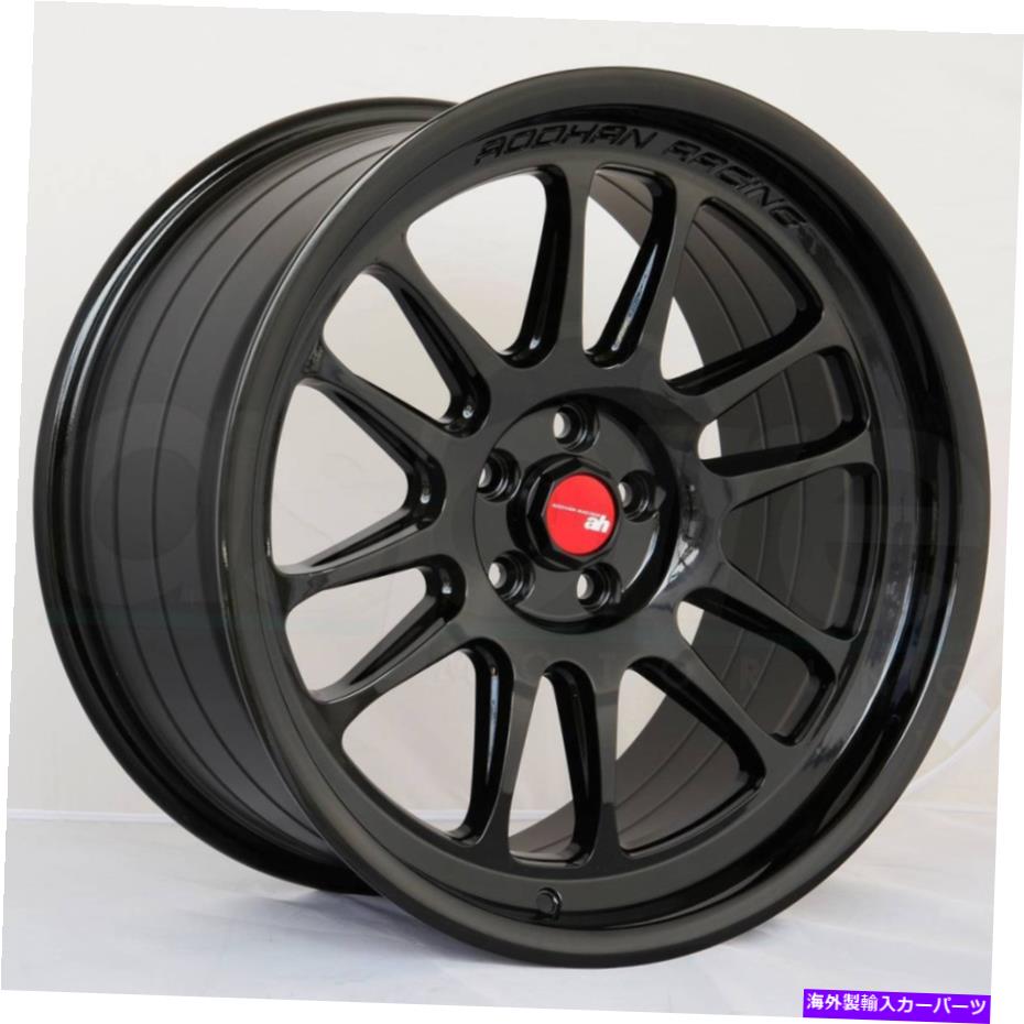 ホイール　４本セット Aodhan AH07 AH7 18x8.5 5x114.3 35グロスブラックホイール（4）73.1 18インチリム Aodhan AH07 AH7 18x8.5 5x114.3 35 Gloss Black Wheels(4) 73.1 18\