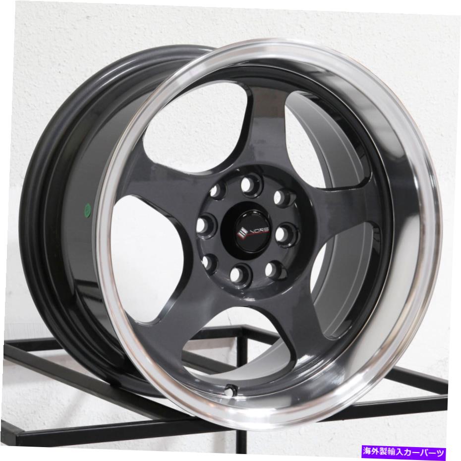 ホイール　４本セット Vors SP1 15x8 4x100/4x114.3 20ハイパーブラックホイール（4）73.1 15 \