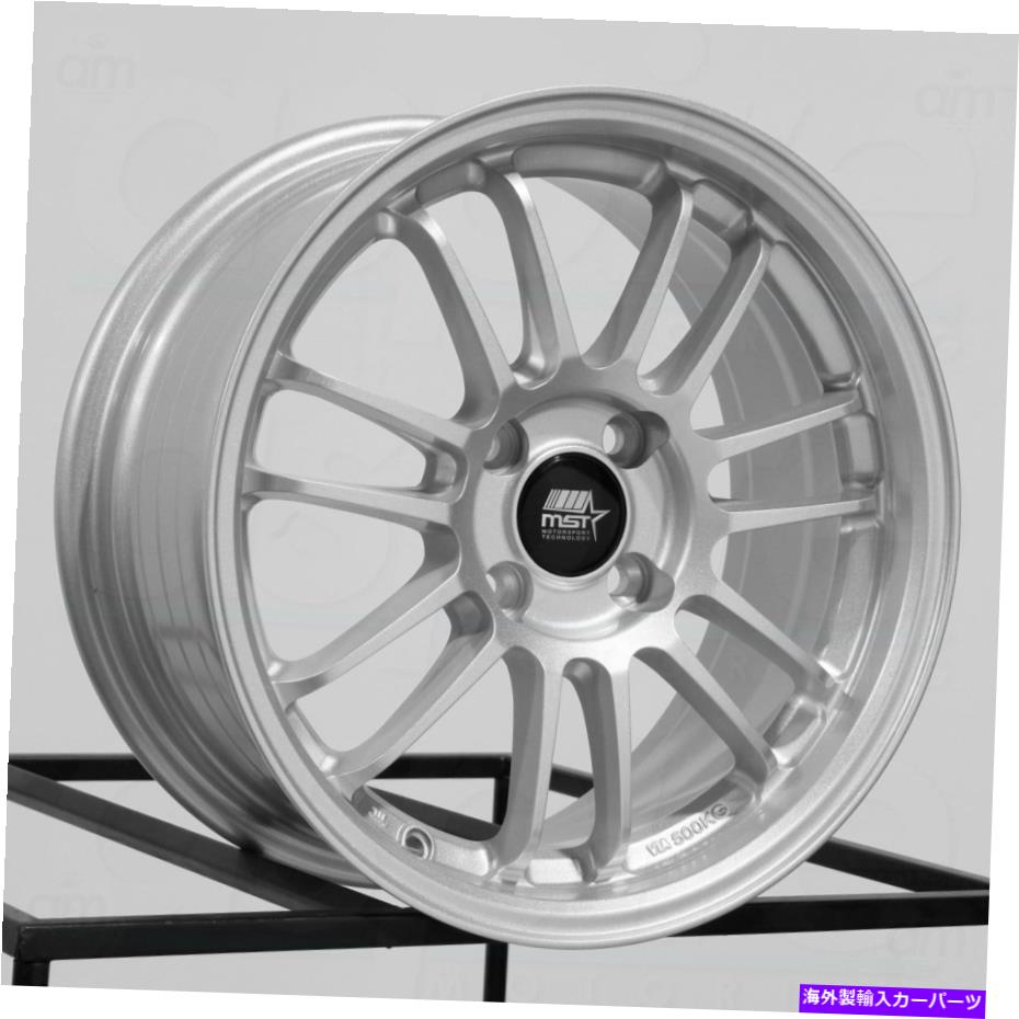 ホイール　４本セット MST MT45 18x8.5/18x9.5 5x100 38/38光沢のあるシルバーホイール（4）73.1 18 \