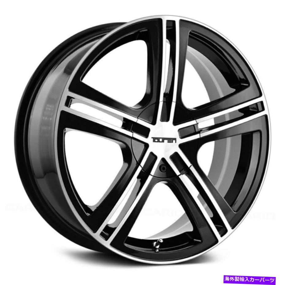 ホイール　４本セット Touren 3262 TR62 16x7 5x112/5x120 40ブラック機械加工リップホイール（4）72.62 16 \