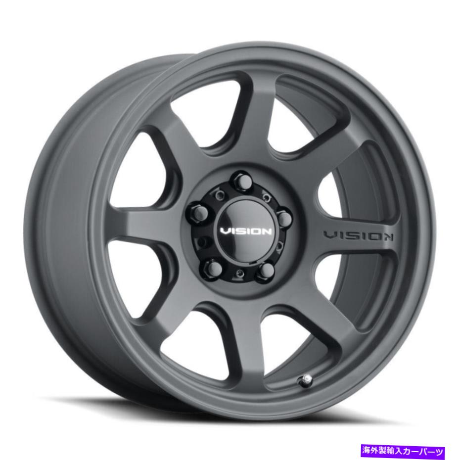 ホイール 4本セット ビジョン351フロー16x8 8x6.5/8x165.1 0サテンブラックホイール(4)125.2 16インチリム Vision 351 Flow 16x8 8x6.5/8x165.1 0 Satin Black Wheels(4) 125.2 16\