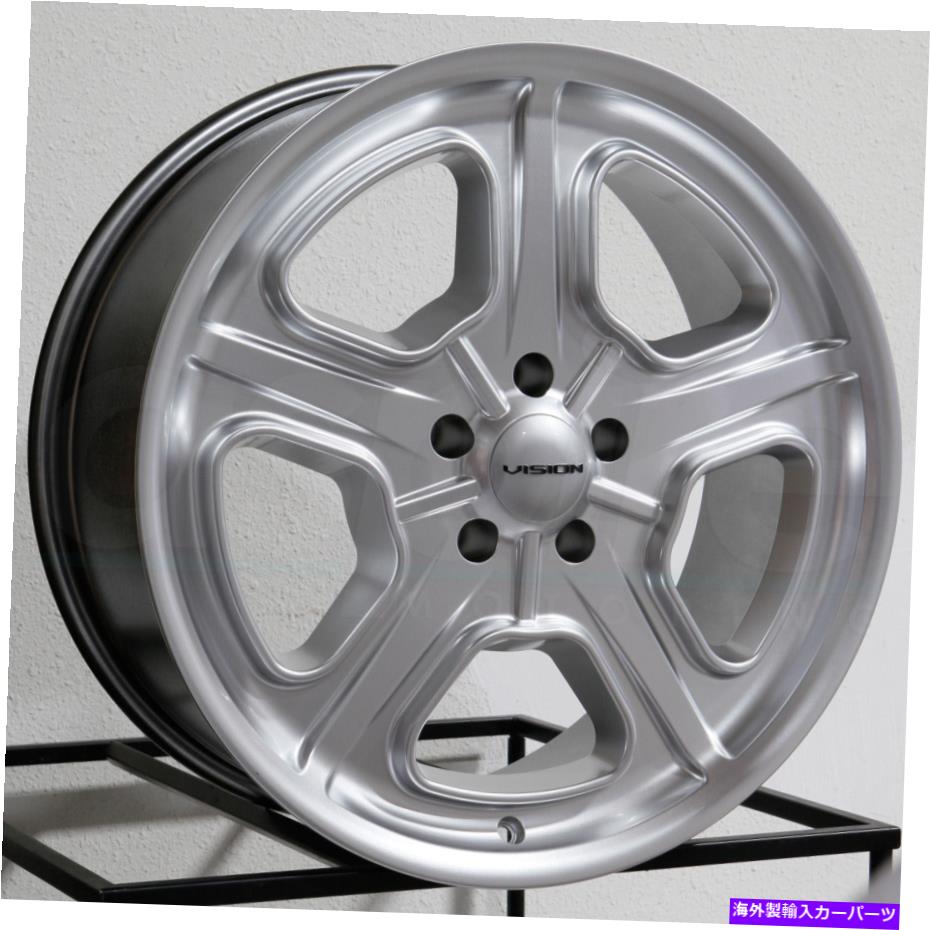 ホイール　４本セット ビジョン147デイトナ15x8 5x4.75/5x120.65 0ハイパーシルバーホイール（4）83 15 \