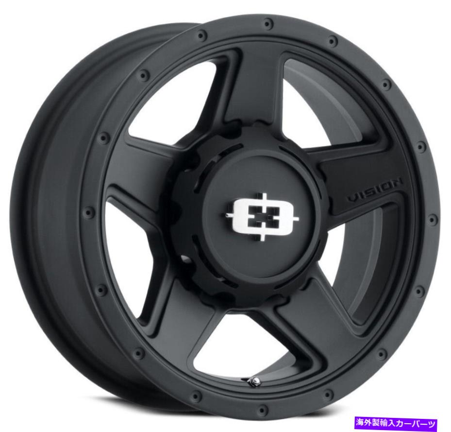 ホイール　４本セット ビジョンHD 390エンパイア15x6 6x5.5/6x139.7 0サテンブラックホイール（4）108 15 \