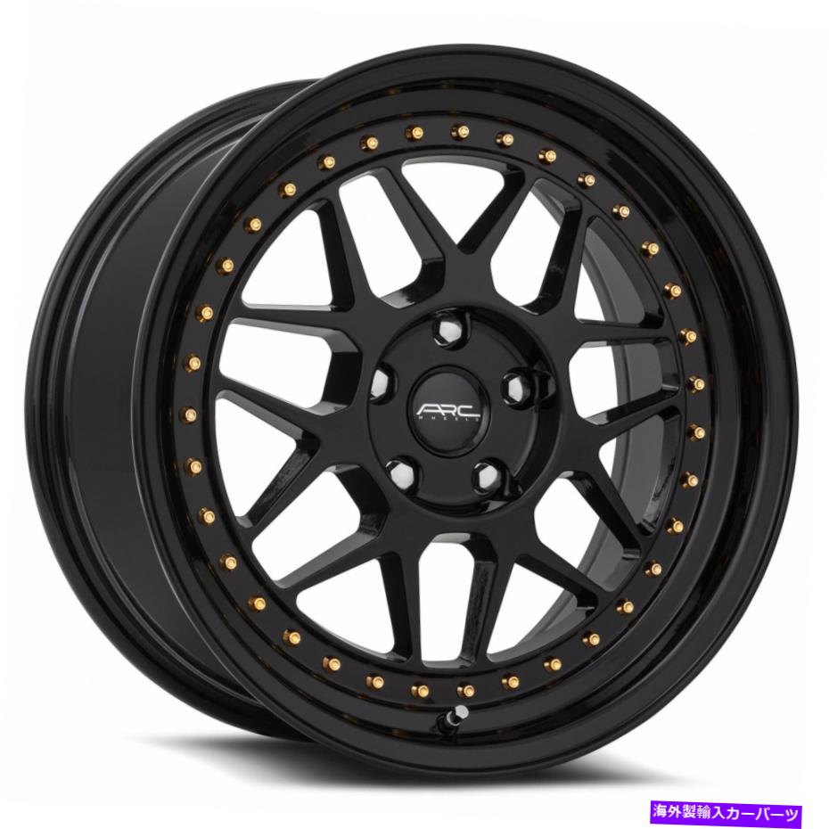 ホイール　４本セット ARC AR9 18x8.5 5x110 35ブラックホイール（4）73.1 18インチリム ARC AR9 18x8.5 5x110 35 Black Wheels(4) 73.1 18\