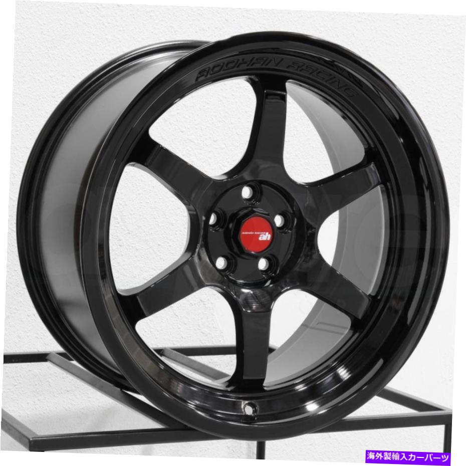 ホイール　４本セット Aodhan AH08 AH8 18x8.5/18x9.5 5x100 35/35グロスブラックホイール（4）73.1 18 \