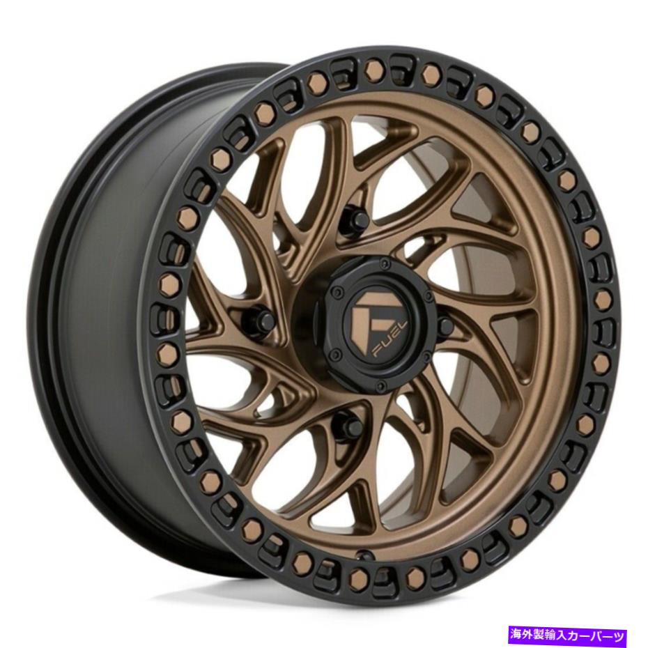 ホイール　４本セット 燃料D777ランナーUTV 15x7 4x137 10ブロンズブラックリングホイール（4）110.1 15 "インチRI Fuel D777 Runner UTV 15x7 4x137 10 Bronze Black Ring Wheels(4) 110.1 15" inch Ri【並行輸入品】｜Us Custom Parts Shop USDM 281,952円