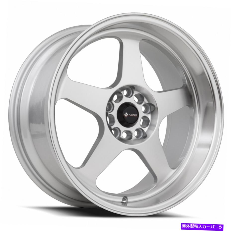 ホイール　４本セット VORS SP1 18x8 5x100/5x114.3 35銀機械加工ホイール（4）73.1 18インチのリム Vors SP1 18x8 5x100/5x114.3 35 Silver Machined Wheels(4) 73.1 18\