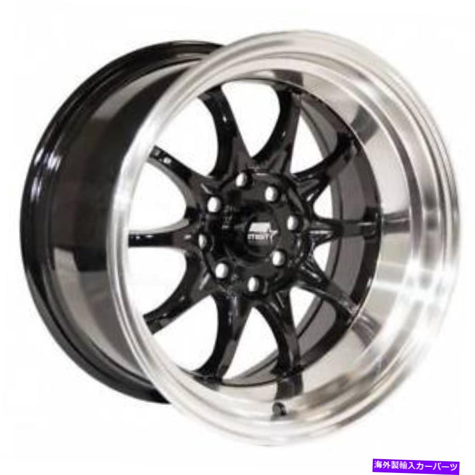 ホイール　４本セット MST MT11 15x8/15x9 4x100/4x114.3 0/0グロスブラックホイール（4）73.1 15 "インチスティガー MST MT11 15x8/15x9 4x100/4x114.3 0/0 Gloss Black Wheels(4) 73.1 15" inch Stagger【並行輸入品】｜Us Custom Parts Shop USDM