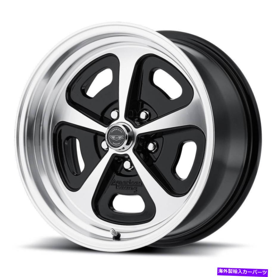 ホイール 4本セット American Racing VN501 500モノキャスト17x7 5x4.75/5x120.65 0ブラックマシンホイール( American Racing VN501 500 Mono Cast 17x7 5x4.75/5x120.65 0 Black Machine Wheels(【並行輸入品】|Us Custom Parts Shop USDM