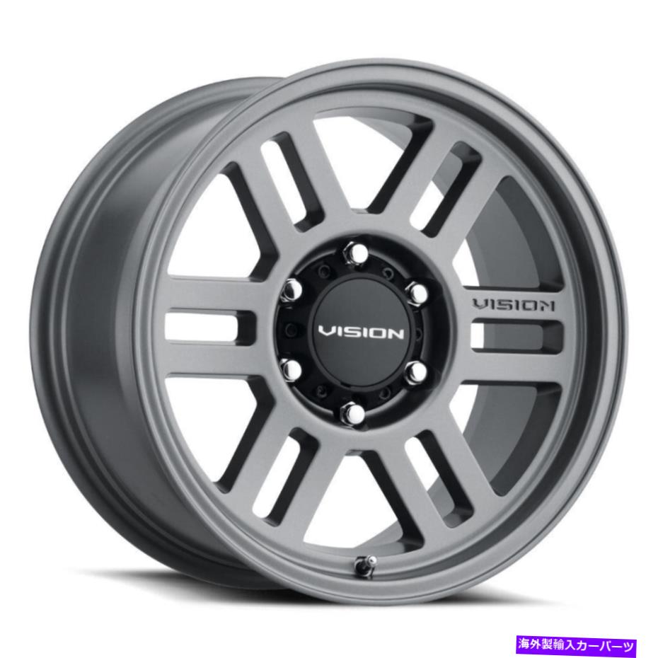 ホイール 4本セット ビジョン355 Manx2オーバーランド17x9 6x135 20グレーホイール(4)87.1 17 "インチリム Vision 355 Manx2 Overland 17x9 6x135 20 Grey Wheels(4) 87.1 17" inch Rims【並行輸入品】|Us Custom Parts Shop USDM
