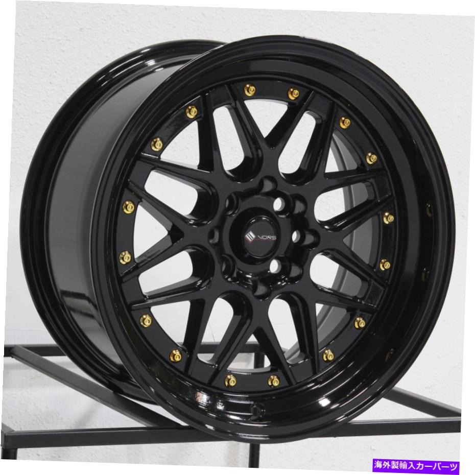 ホイール　４本セット VORS VR7 16x8 4x100/4x114.3 20ブラックホイール（4）73.1 16インチリム Vors VR7 16x8 4x100/4x114.3 20 Black Wheels(4) 73.1 16\