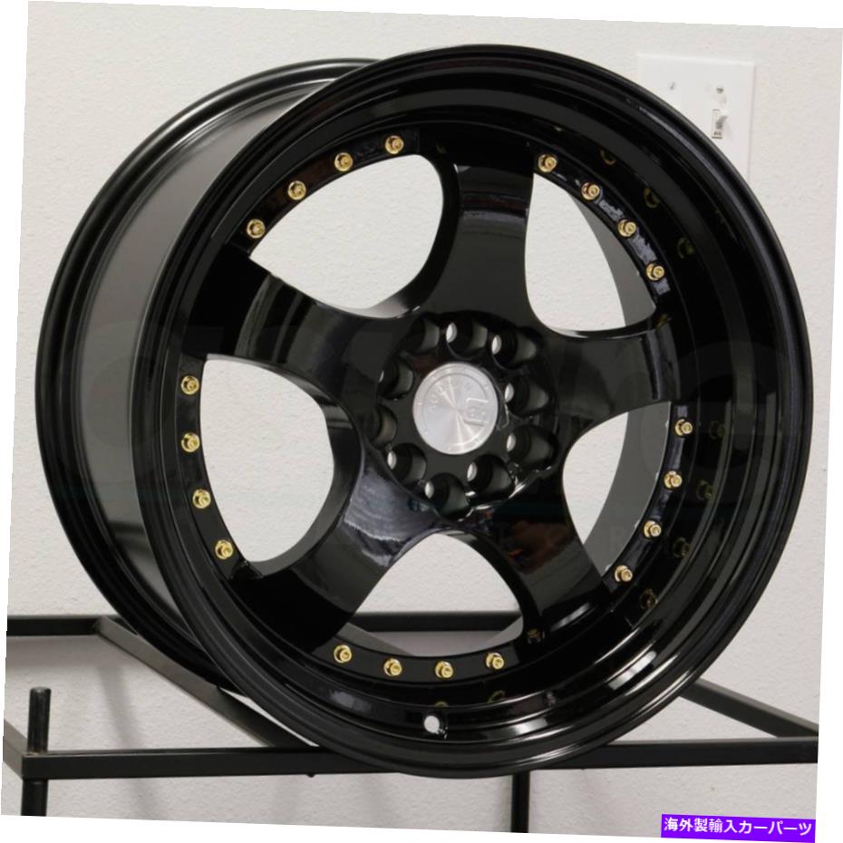 ホイール　４本セット Aodhan AH03 AH3 17x9 5x100/5x114.3 25ブラックホイール（4）73.1 17インチのリム Aodhan AH03 AH3 17x9 5x100/5x114.3 25 Black Wheels(4) 73.1 17" inch Rims【並行輸入品】｜Us Custom Parts Shop USDM