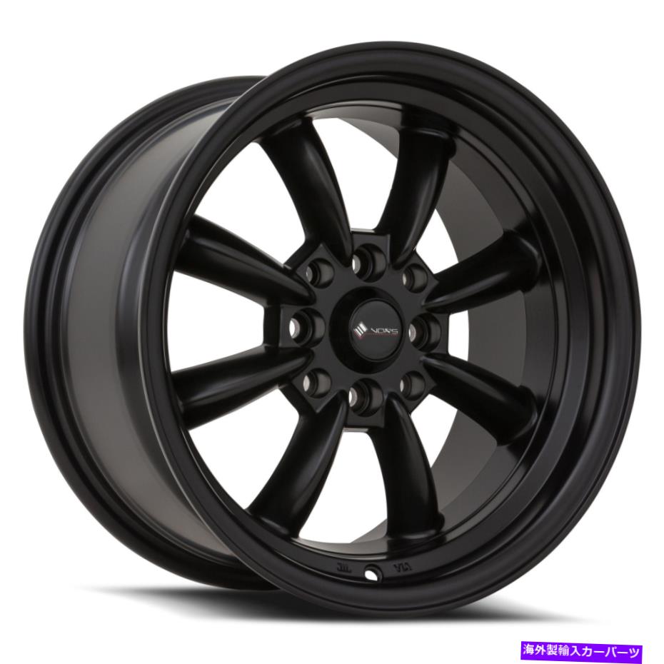 ホイール 4本セット VORS TR9 15x8 4x100/4x114.3 20マットブラックホイール(4)73.1 15 "インチリム Vors TR9 15x8 4x100/4x114.3 20 Matte Black Wheels(4) 73.1 15" inch Rims【並行輸入品】|Us Custom Parts Shop USDM