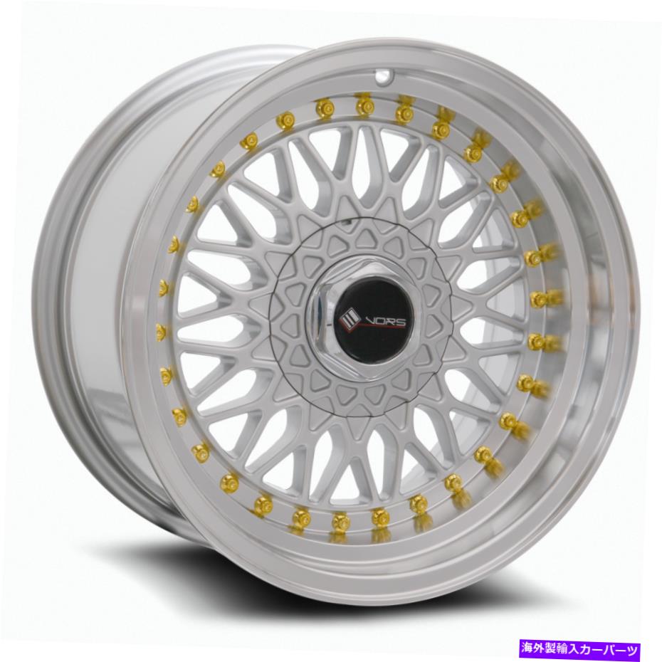 ホイール　４本セット VORS VR3 16x8 4x108 20シルバーホイール（4）73.1 16インチリム Vors VR3 16x8 4x108 20 Silver Wheels(4) 73.1 16\" inch Rims【並行輸入品】