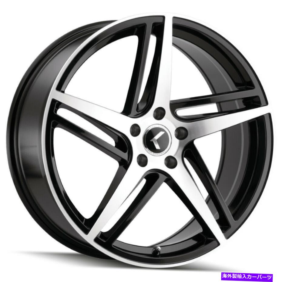 ホイール　４本セット Kraze Kr195ミラノ18x8 5x114.3 40黒機械加工車輪（4）72.62 18 \