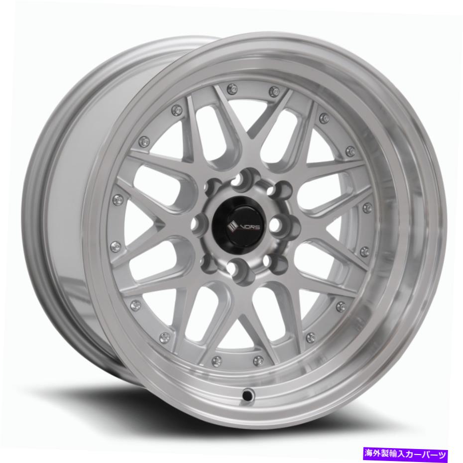 ホイール　４本セット VORS VR7 15x8 4x108 0シルバーホイール（4）73.1 15 \