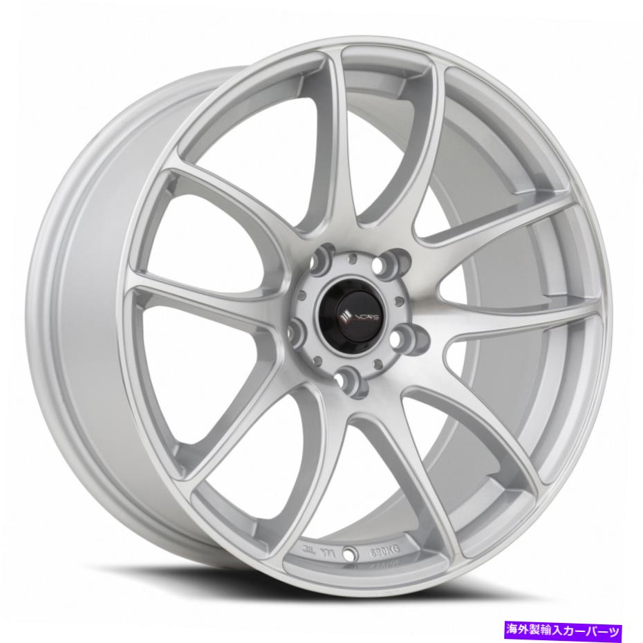 ホイール　４本セット VORS TR4 18x8.5 5x108 35銀機械加工ホイール（4）73.1 18インチのリム Vors TR4 18x8.5 5x108 35 Silver Machined Wheels(4) 73.1 18\