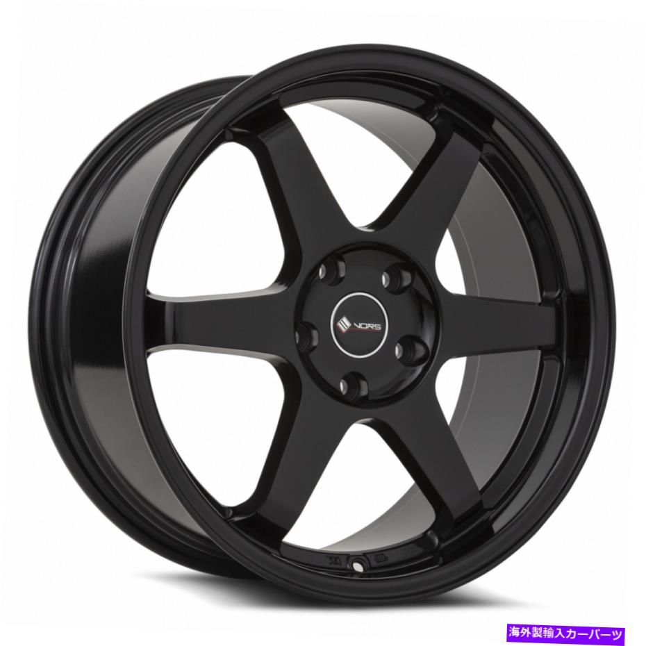 ホイール　４本セット VORS TR37 18x8.5 5x108 35ブラックホイール（4）73.1 18インチリム Vors TR37 18x8.5 5x108 35 Black Wheels(4) 73.1 18\
