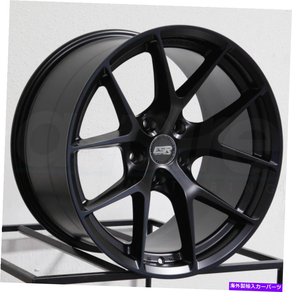 ホイール　４本セット ESR RF02 RF2 18x8.5 5x120 30マットブラックホイール（4）72.56 18インチリム ESR RF02 RF2 18x8.5 5x120 30 Matte Black Wheels(4) 72.56 18\