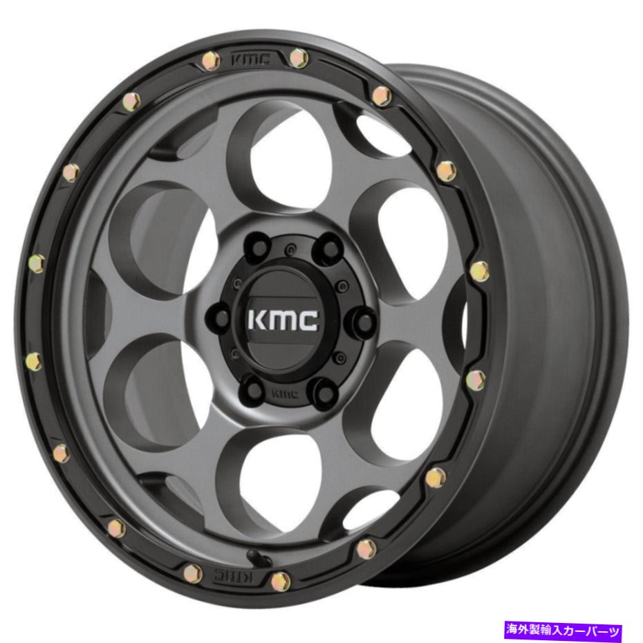 ホイール　４本セット KMC KM541ダーティハリー17x8.5 5x5/5x127 18グレーブラックホイール（4）71.5 17 \