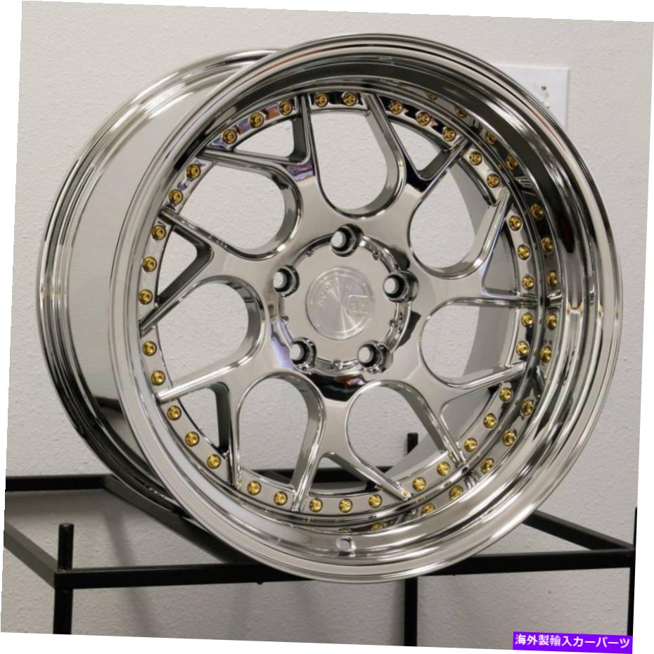 ホイール　４本セット Aodhan DS01 DS1 18x8.5/18x9.5 5x100 35/35真空プラチナホイール（4）73.1 18 \