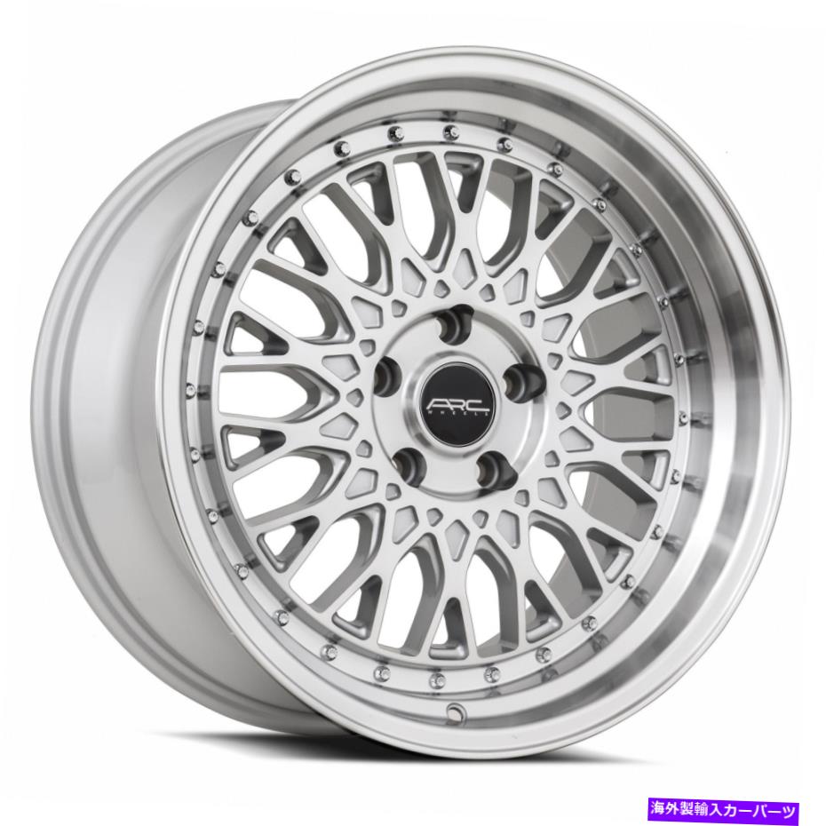 ホイール 4本セット ARC AR1 18x9.5 5x115 35シルバー機械加工ホイール(4)73.1 18インチリム ARC AR1 18x9.5 5x115 35 Silver Machined Wheels(4) 73.1 18\