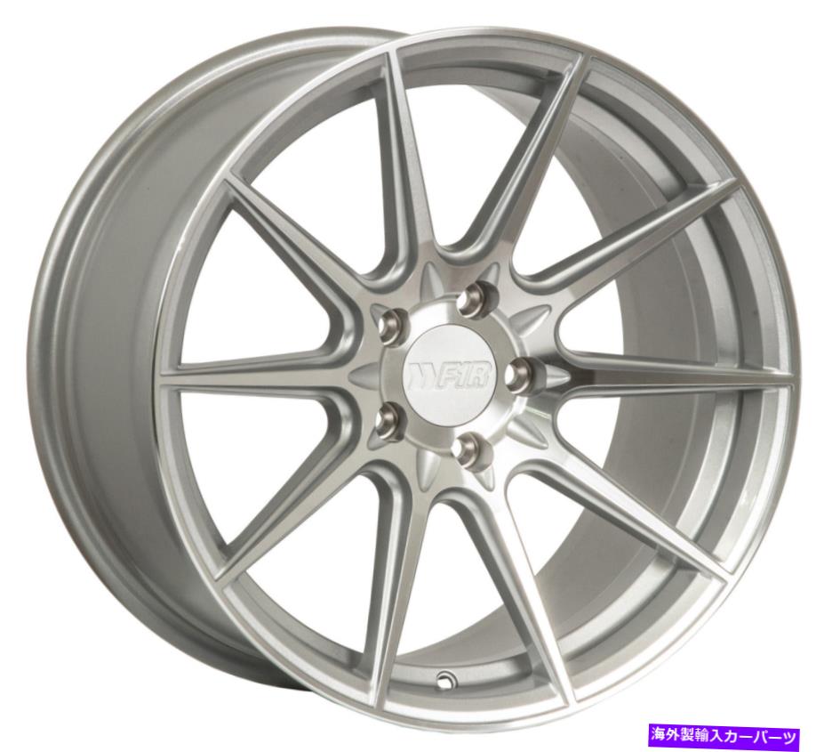 ホイール　４本セット F1R F101 18x9.5 5x114.3 38マシンシルバーホイール（4）18インチリム F1R F101 18x9.5 5x114.3 38 Machine Silver Wheels(4) 18\