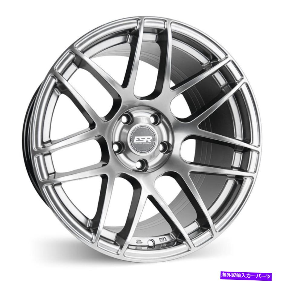 ホイール　４本セット ESR RF01 RF1 18x9.5 5x100 22ハイパーブラックホイール（4）73.1 18インチリム ESR RF01 RF1 18x9.5 5x100 22 Hyper Black Wheels(4) 73.1 18\