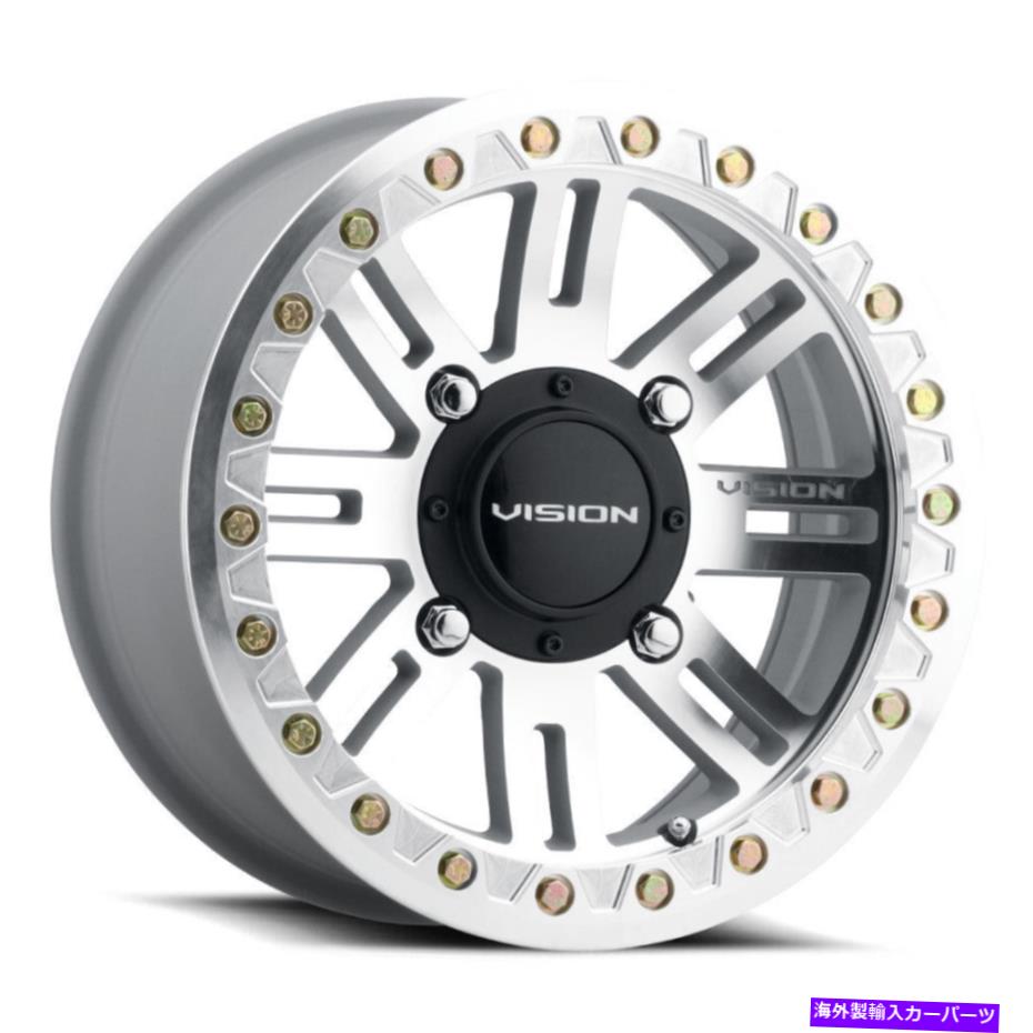 ホイール　４本セット Vision ATV 356 MANX2 BEADLOCK 15x7 4x156 38機械加工フェイスリングホイール（4）131.1 1 Vision ATV 356 Manx2 Beadlock 15x7 4x156 38 Machined Face Ring Wheels(4) 131.1 1【並行輸入品】