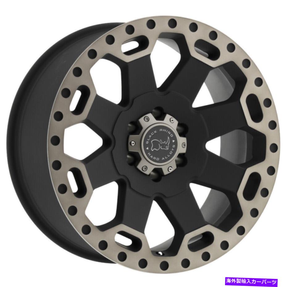 ホイール　４本セット Black Rhino Warlord 17x8 6x130 52 Black Tint Wheels（4）84.1 17 \