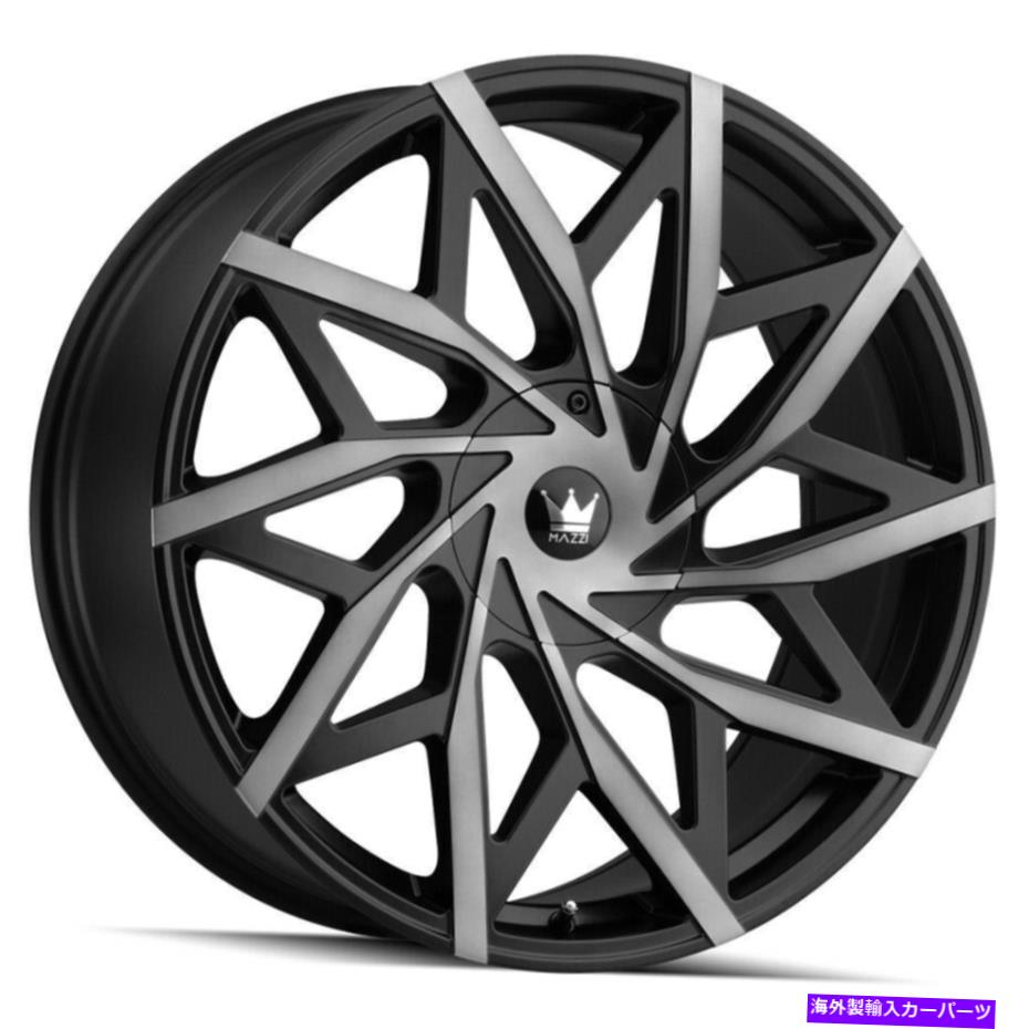ホイール　４本セット Mazzi 372 Big Easy 18x8 5x108/5x114.3 35ブラックチントホイール（4）72.6 18 "インチリム Mazzi 372 Big Easy 18x8 5x108/5x114.3 35 Black Tint Wheels(4) 72.6 18" inch Rims【並行輸入品】｜Us Custom Parts Shop USDM
