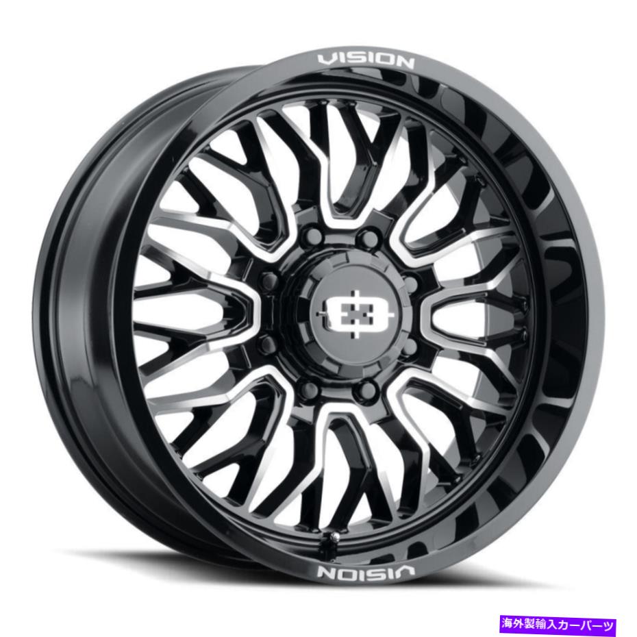 ホイール 4本セット Vision 402 Riot 18x9 8x180 12ブラックマシンホイール(4)124.2 18インチリム Vision 402 Riot 18x9 8x180 12 Black Machine Wheels(4) 124.2 18\