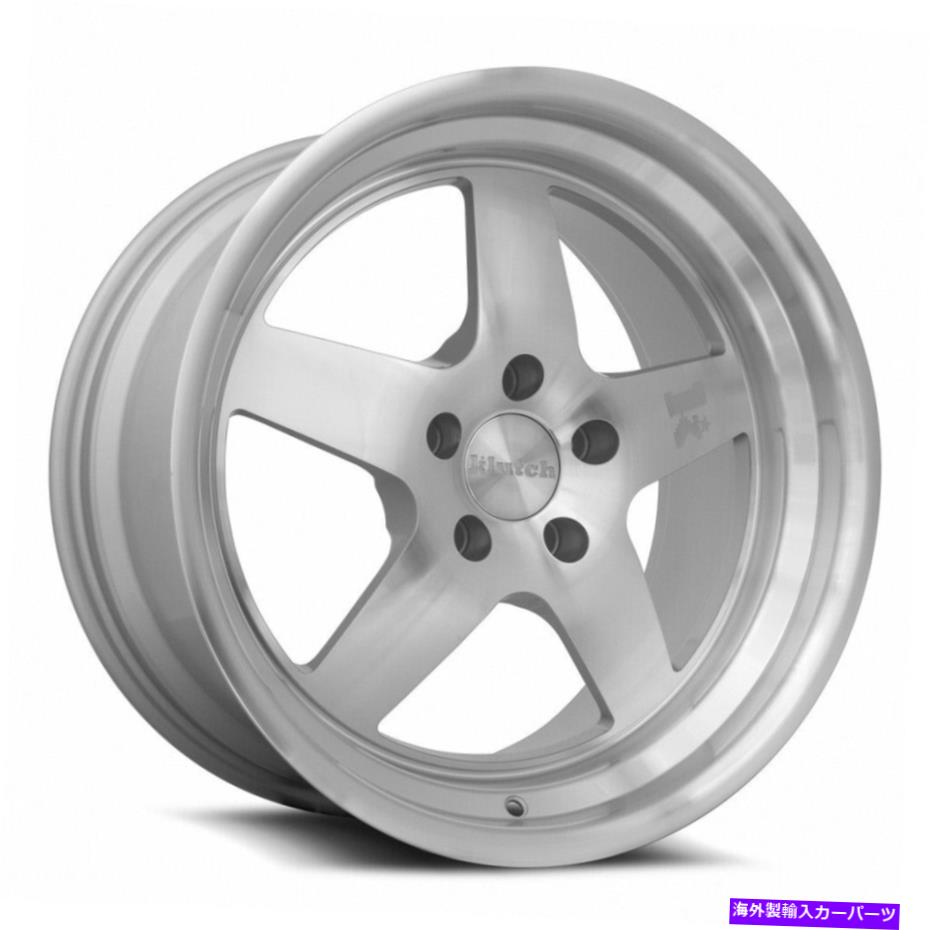ホイール　４本セット Klutch SL5 18x9.5 5x112 35銀機械加工ホイール（4）73.1 18インチのリム Klutch SL5 18x9.5 5x112 35 Silver Machined Wheels(4) 73.1 18\