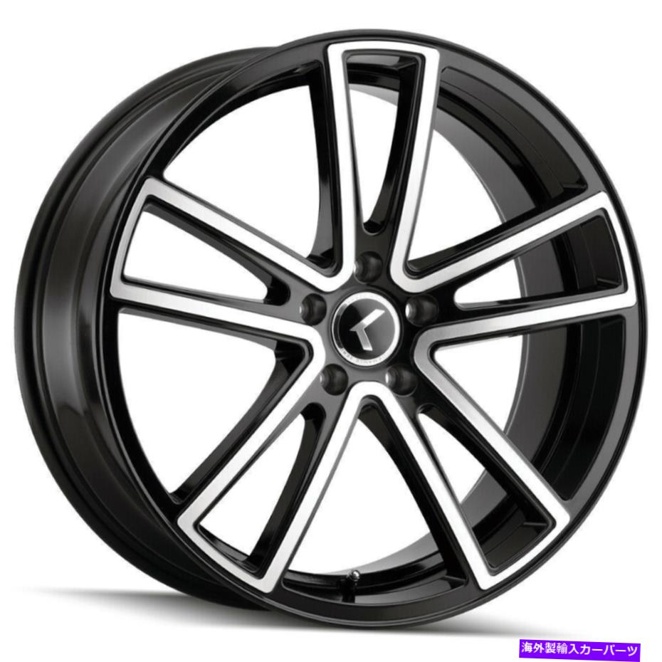 ホイール 4本セット Kraze KR190 Lusso 20x8.5 5x114.3 38ブラック機械加工ホイール(4)72.62 20 "インチリム Kraze KR190 Lusso 20x8.5 5x114.3 38 Black Machined Wheels(4) 72.62 20" inch Rims【並行輸入品】|Us Custom Parts Shop USDM