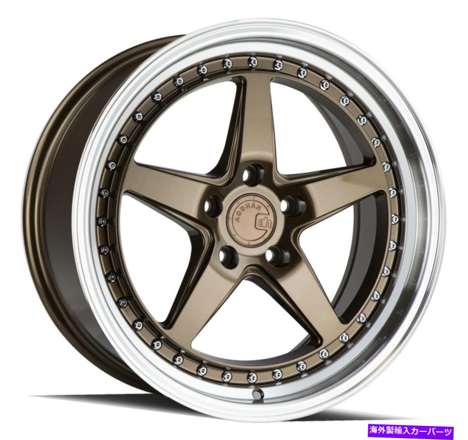 ホイール　４本セット aodhan ds05 ds5 19x9.5/19x11 5x114.3 15/22ブロンズホイール（4）73 19 \